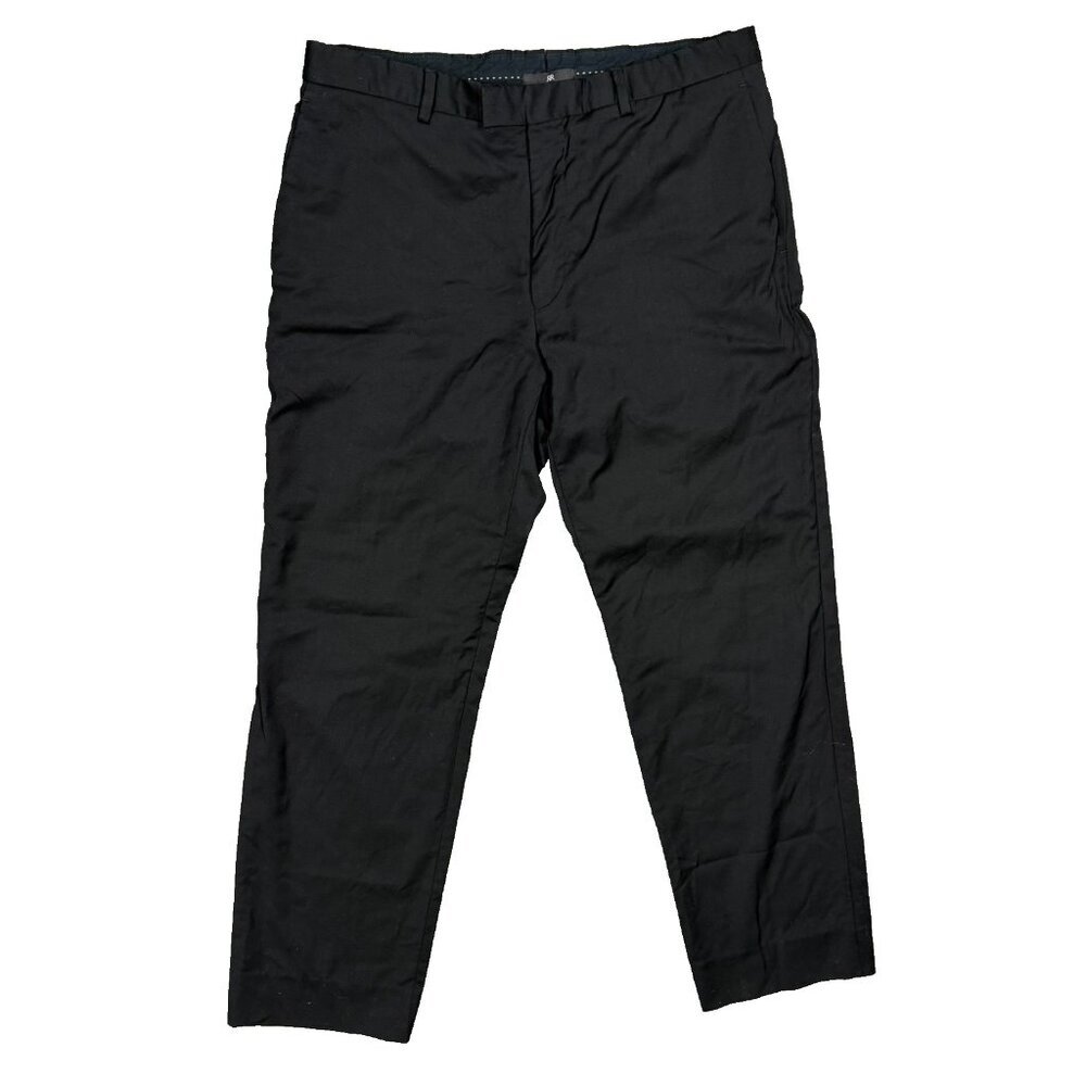 Cerruti 1881 Dress Pants Wool Trousers Italy Black 34x30